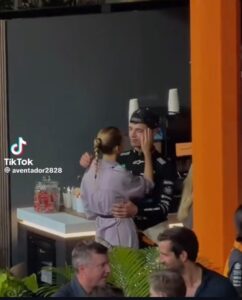 Margarida Corceiro e Lando Norris
