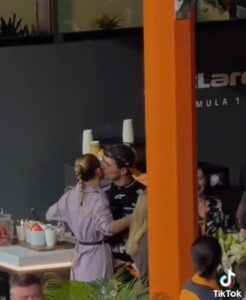 Margarida Corceiro e Lando Norris