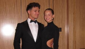 Margarida Corceiro e Lando Norris